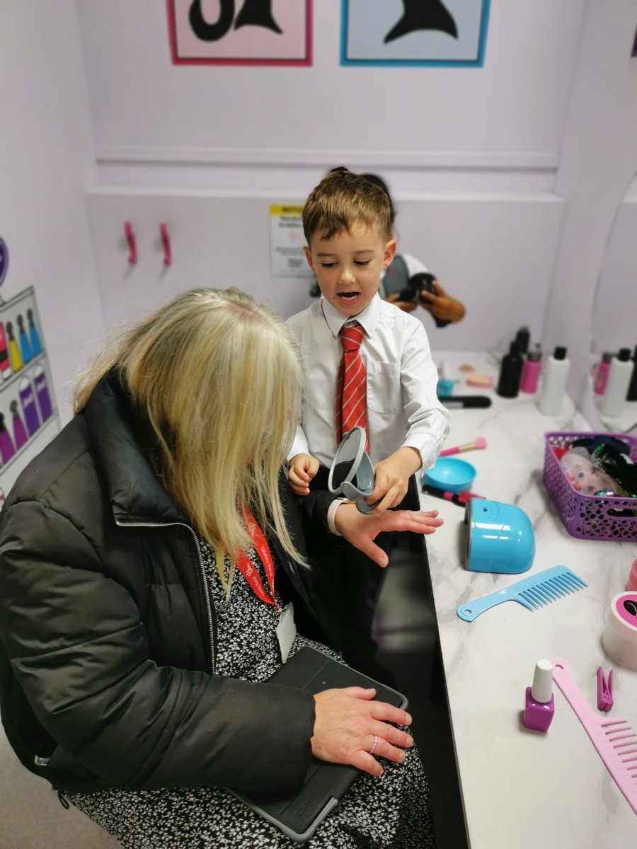YateleyManorSch's tweet photo. The teachers are being treated to coffee and cake and a salon experience, and Mr Heard has formed a band! 🎸

#yateleymanorpreprep #eyfs #reception #community #teamwork #roleplay #littlestreet @LittleStreet1 https://t.co/TwPOgY8mk7