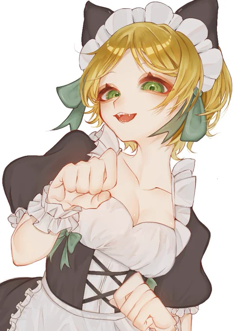 猫耳(には見えない)メイドトレイシーちゃん
⚠捏造
#メイドの日
 #第五人格イラスト 