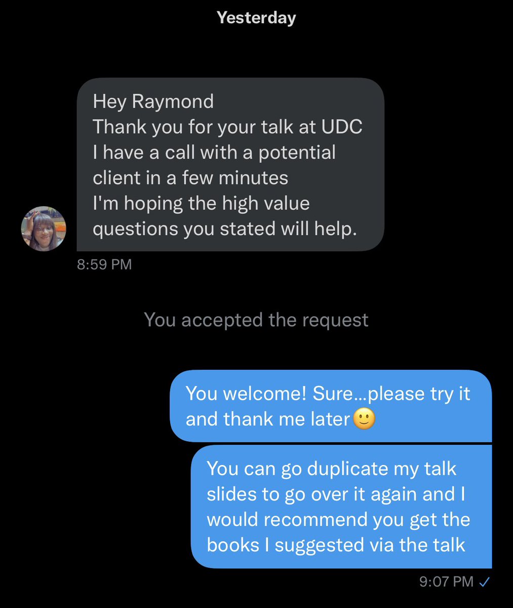 Raymond_Akalonu's tweet photo. @untitledsgnrs my heart is filled!
All #UDC2020 attendees come see this testimony😇
So she practiced the lessons I shared on my talk at #UDC2022 design conf. and guess what, she got the gig!💃💃
…my day is made and it hasn’t even started!🤗
How it started vs. How it’s going🥰 https://t.co/zCeeK5LM7t
