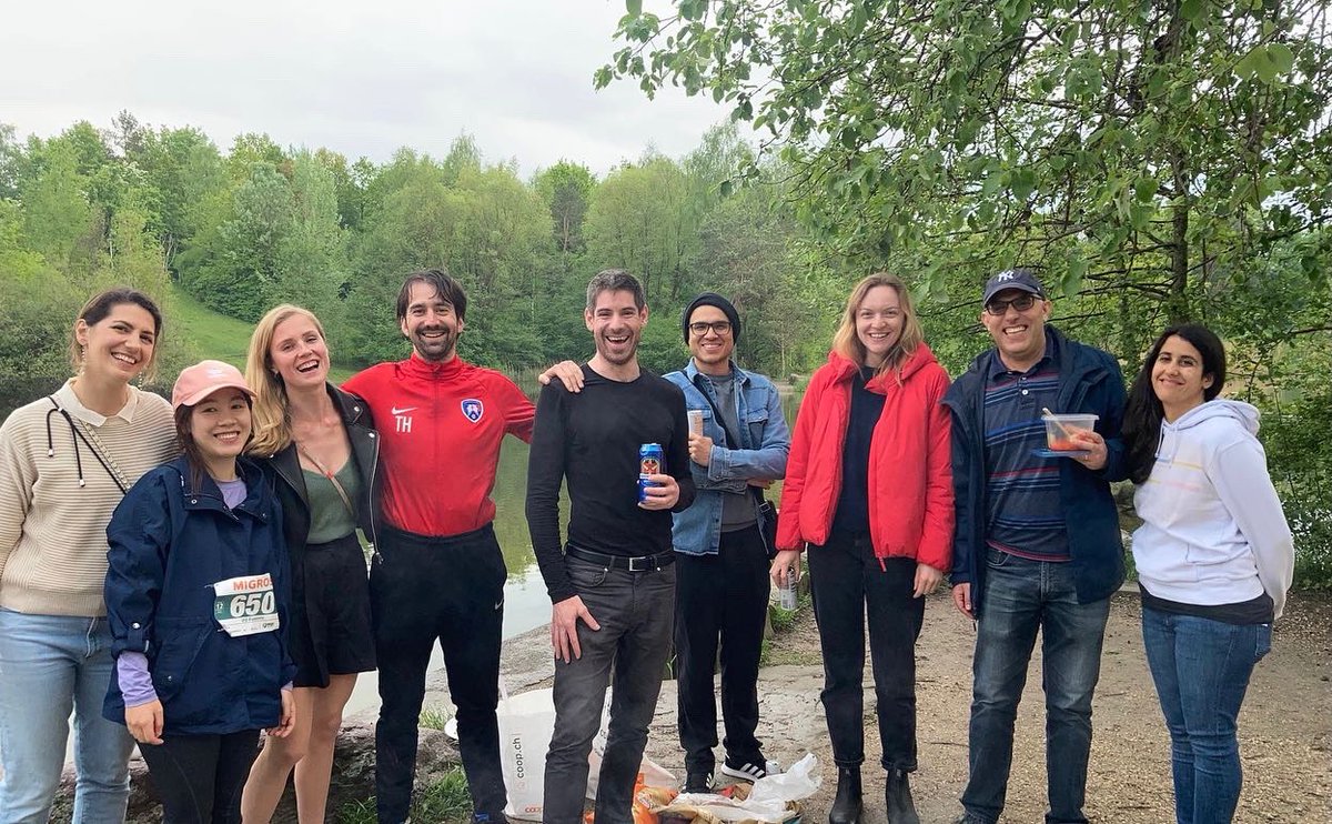 ShimSujeong's tweet photo. Team @IPZ_ch ran a relay marathon, successfully finishing a total distance of 114km. Exciting at start line, grueling while running, but refreshing at the fin. Thanks to amazing organization by Marco Martini!  @TA_Huikuri @jbslapin @TomMcCraeHunter @EriBertsou @kotschR https://t.co/Pzpq1o063h