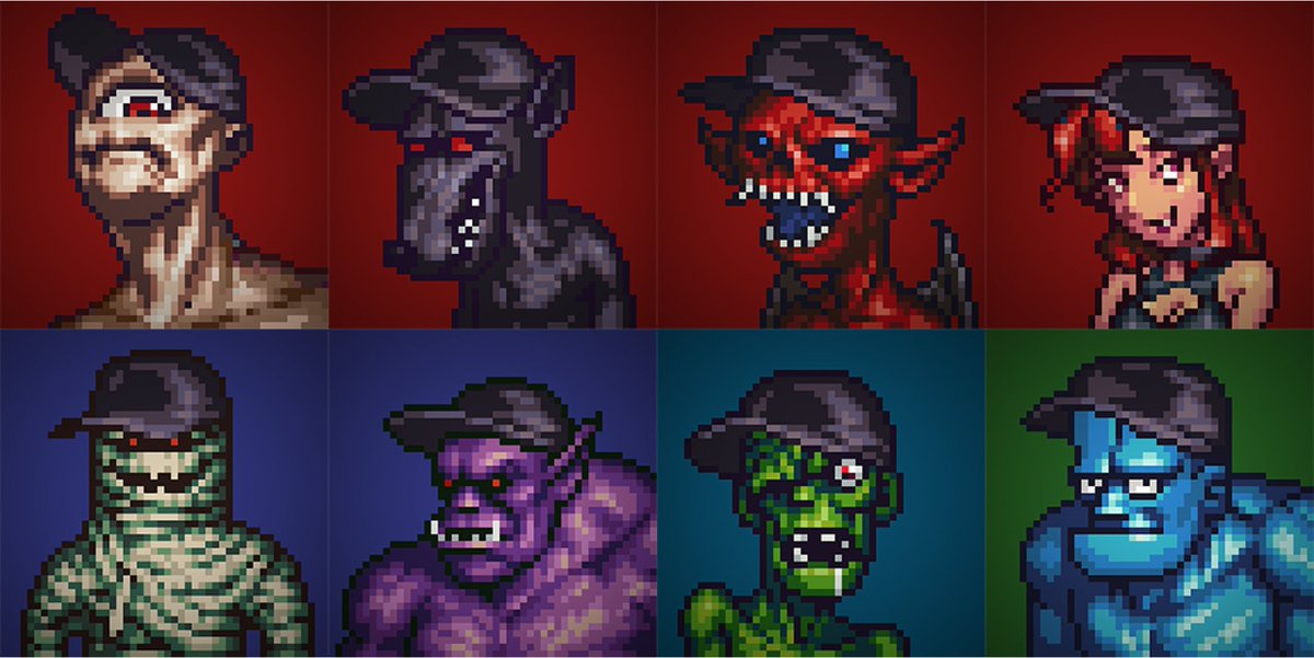 pumptatoXBT's tweet photo. Finally, the last race of #nakedcap in @get_turned  revealed. 🔥🔥🔥https://t.co/Tb9N1gCRb2

Show me your #nakedcap #capnft below👇 

#NFT #NFTs #NFTshill  #NFTCommunity #art #pixelart #NFTGiveaways 

@kosukekawamura https://t.co/AeqLkddyK5