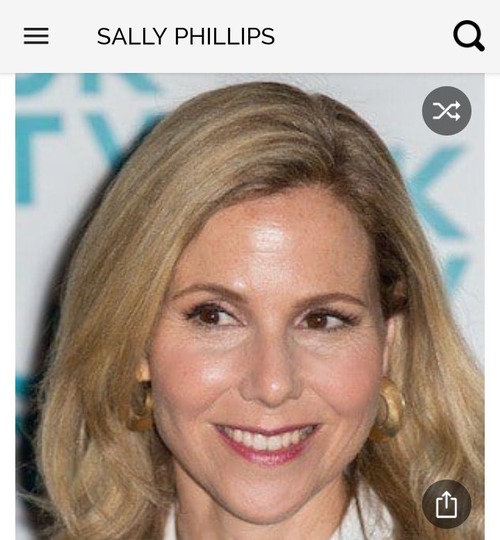 Happy birthday to this great actress.  Happy birthday to Sally Phillips 