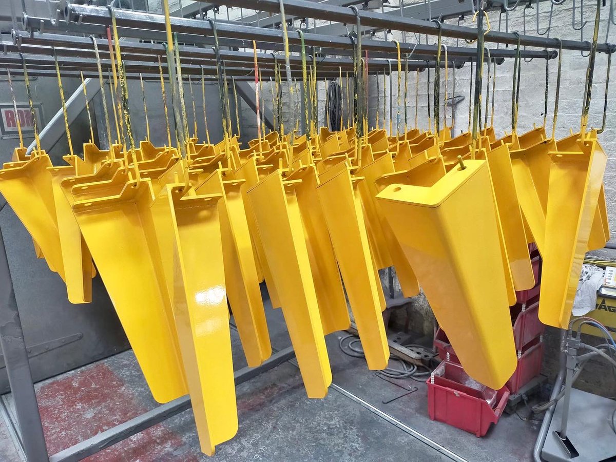 ltd_roo's tweet photo. Here are some customer parts going through our #inhouse #powdercoating shop.
Loving the bright yellow ๐๐ผโ๏ธ
#onestopshop #powdercoat #qualityfinish #paint #ukmanufacturing #ukengineering #iso9001 #rooengineering https://t.co/0XVcA1LZ00