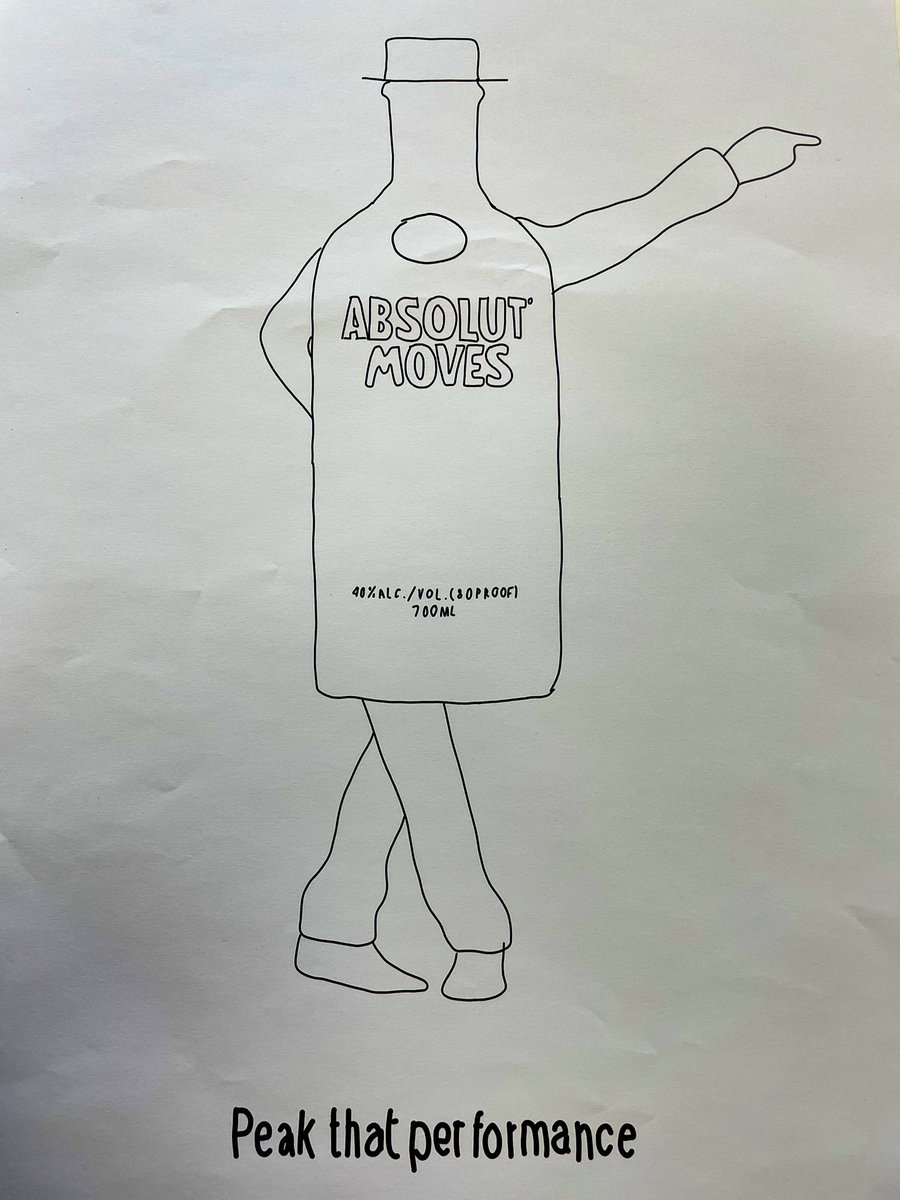 LBcreatives423's tweet photo. Next you can see Absolute won our poll ! Whilst busting some moves, our creative energy started to pump up and here is the result of this tactical ad! https://t.co/0TkoqGntfz