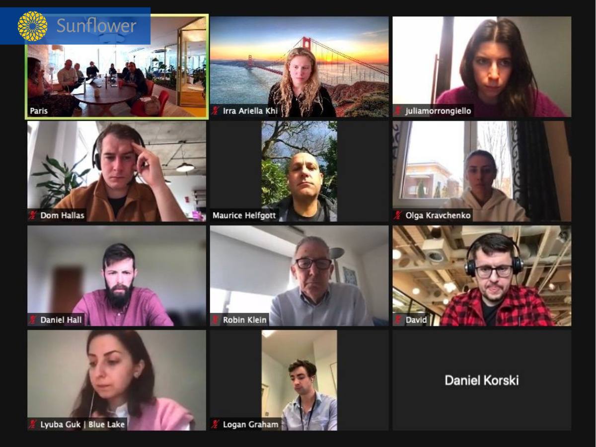 Sunflower Relief 🌻 (@sunflowerrelief) on Twitter photo A team on a mission to save lives.
24 March, 1 month into the war, <a href="/irra_k/">Irra Ariella Khi</a> held a meeting in a Sunflower War Room with <a href="/remusbrett/">Remus Brett</a>, <a href="/cape/">Saul Klein</a> and amazing people from the <a href="/localglobevc/">LocalGlobe</a> and <a href="/phxcrt/">Phoenix Court Group</a> teams.
Sunflower Relief thanks all our partners, who contribute to our cause. A team on a mission to save lives.
24 March, 1 month into the war, <a href="/irra_k/">Irra Ariella Khi</a> held a meeting in a Sunflower War Room with <a href="/remusbrett/">Remus Brett</a>, <a href="/cape/">Saul Klein</a> and amazing people from the <a href="/localglobevc/">LocalGlobe</a> and <a href="/phxcrt/">Phoenix Court Group</a> teams.
Sunflower Relief thanks all our partners, who contribute to our cause.