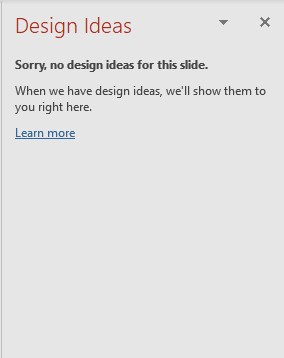 georgebaily's tweet photo. The only time I have ever been curious to get PowerPoint "Design ideas" (for auto photo layout) ... of course.
#MicrosoftExperience https://t.co/RVxsdoU7KU