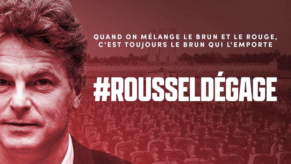 VASSIL_LEVSKI's tweet photo. "Quand on mélange le brun et le rouge, c'est toujours le brun qui l'emporte". En reprenant la rhétorique de l'extrême droite, @Fabien_Roussel et le @PCF trahissent l'histoire et leur héritage. Les maquisards d'hier sont devenus les collabos d'aujourd'hui. #RousselDegage https://t.co/XVfnmqKOyg