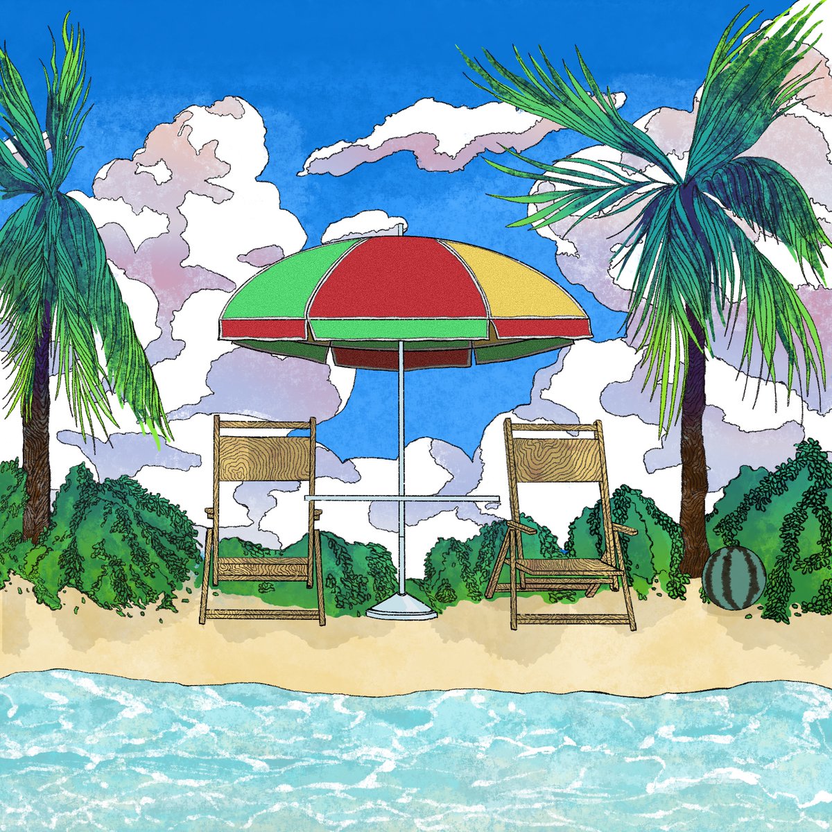 art_hachi's tweet photo. ✨ NEW DROP ✨

[ Vacation ]

This artwork will be registered/exhibited at NFT Market Place 'nftopia' in Korea.

#NFTart #NFTCommunity #nftcollectors #nftopia #rhythmicalNFT #illust 
Check out this item on ↓
https://t.co/zDHJ6CUZV9 https://t.co/4UI0mymCWp