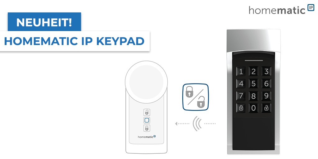 EASY_SmartHome's tweet photo. Das Homematic IP #Keypad ist die perfekte Ergänzung zu dem Homematic IP #Türschlossantrieb 🚪. Nicht nur vergessene Schlüssel gehören der Vergangenheit an. Das Keypad steuert auch eure Beleuchtung 💡, Alarmanlage oder das Garagentor. 🤩

🛒https://t.co/PYkVXEsHK0

#easysmarthome https://t.co/F9wXNWrQHv