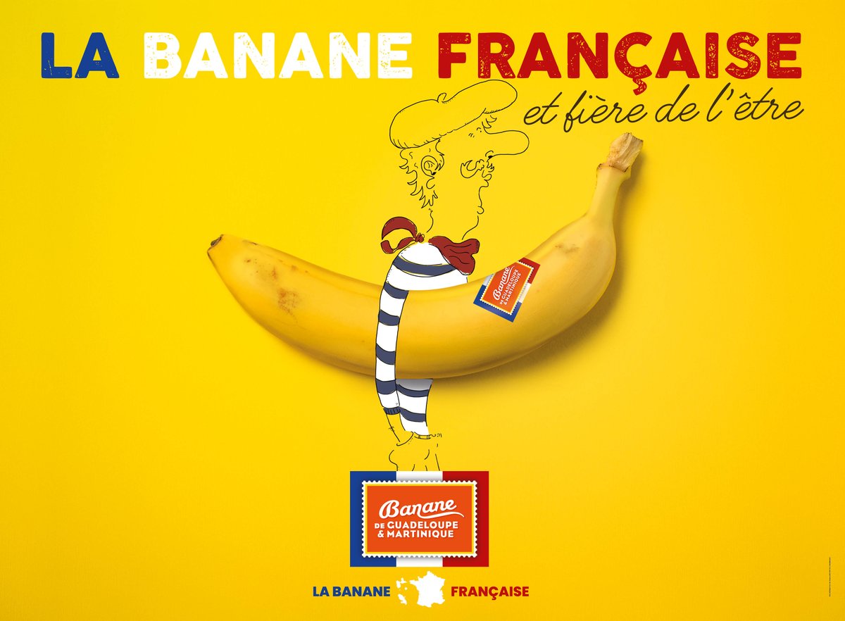 BrainsonicParis's tweet photo. La @BananeFrancaise s'affiche fièrement dans plusieurs villes de la métropole. Et elle va vous donner envie de penser à elle pour vos prochains apéros. 
🇫🇷🍌🍷🥖 https://t.co/LD3hOGbNOJ