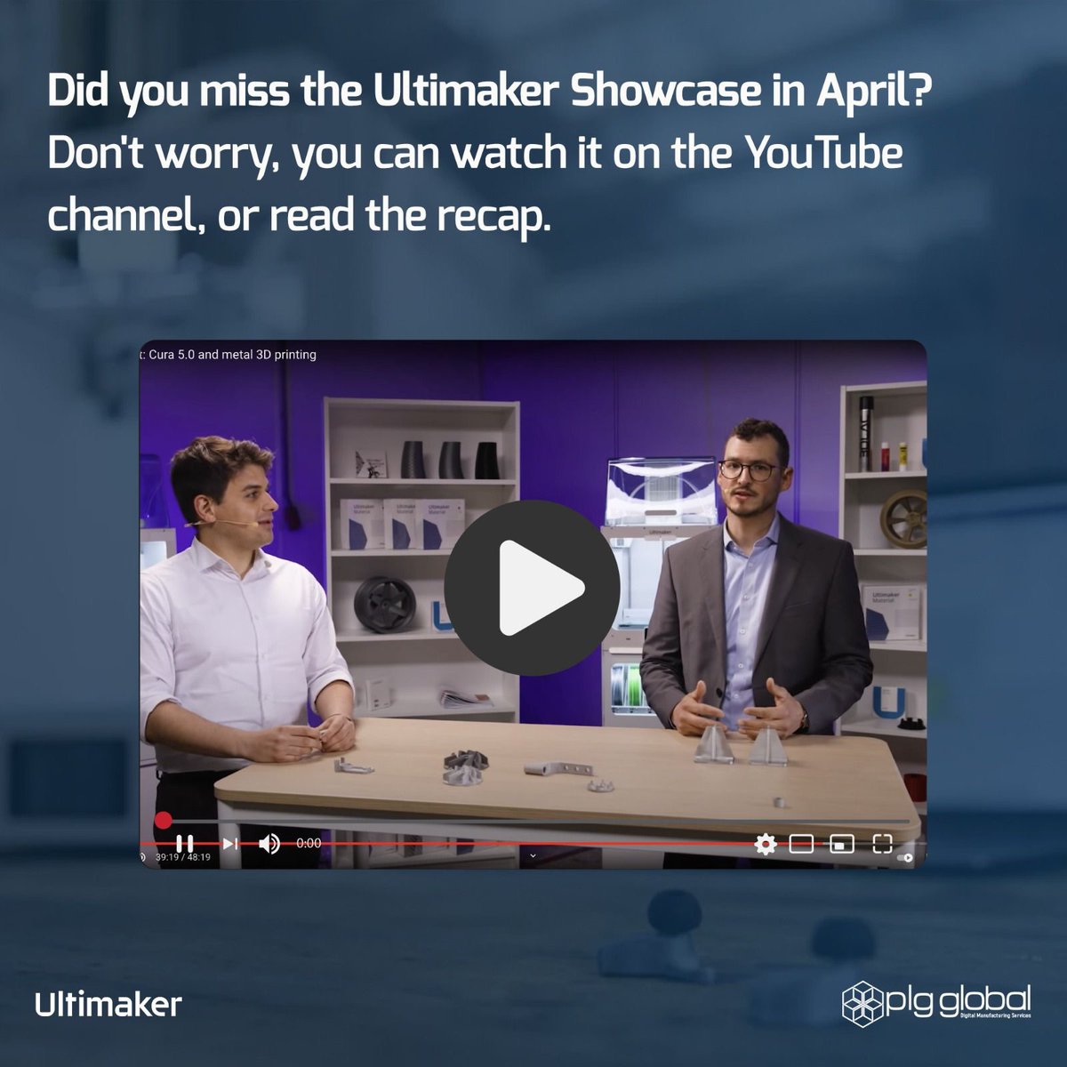 ⏰Time is now for those of you who missed the #Ultimaker showcase! You can read the showcase recap here 👇

ultimaker.com/learn/april-ul… 

#additivemanufacturing #3dprinting #webinar #manufacturinguk #engineeringuk #rapidprototyping #manufacturingservices #FFF #FDM
