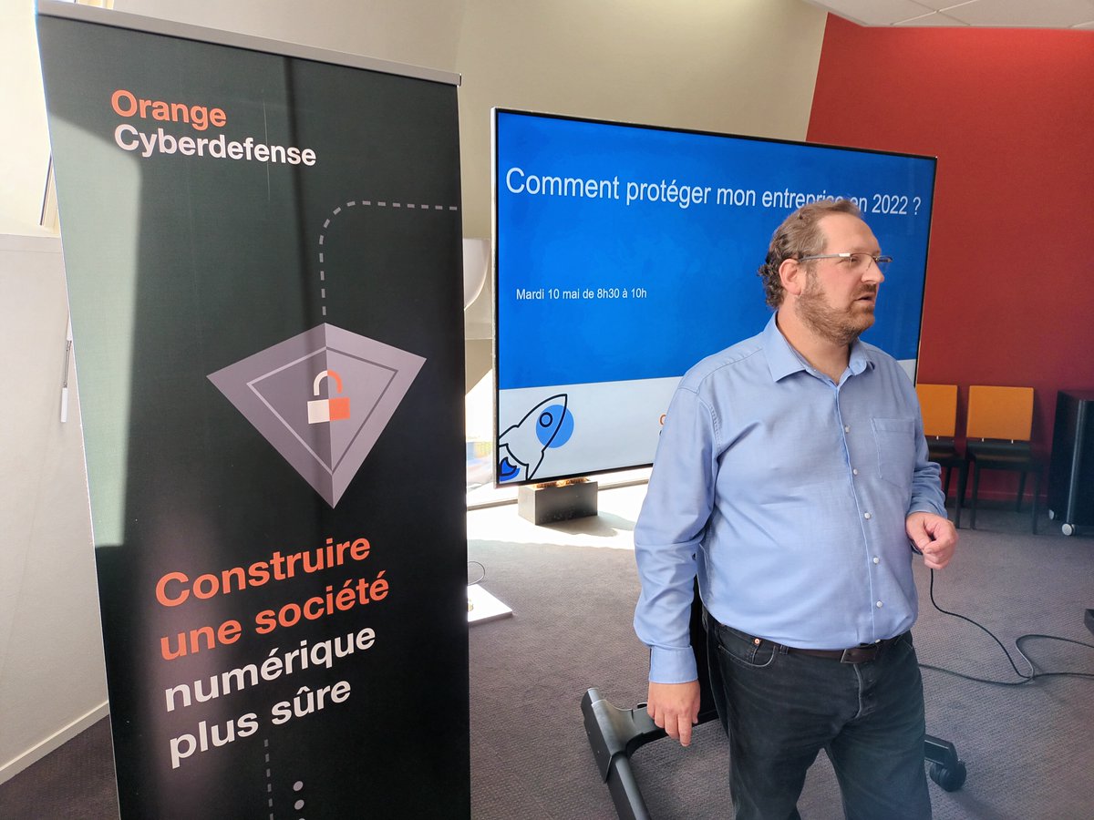 OrangePaysdelaLoire (@orangepaysloire) on Twitter photo Le saviez-vous ? 💻
➡️ En 2021, 75% des attaques #ransomwares rançongiciels ont visé des PME
Une rencontre thématique co-organisée avec nos experts <a href="/OrangeCyberFR/">Orange Cyberdefense France</a>, la <a href="/ccivendee/">CCI Vendée</a> et l'@adnouest a eu lieu ce matin à <a href="/larochesuryonfr/">La Roche-sur-Yon, Ville & Agglomération</a> 🤝
Retour en images sur ces échanges ⤵️ Le saviez-vous ? 💻
➡️ En 2021, 75% des attaques #ransomwares rançongiciels ont visé des PME
Une rencontre thématique co-organisée avec nos experts <a href="/OrangeCyberFR/">Orange Cyberdefense France</a>, la <a href="/ccivendee/">CCI Vendée</a> et l'@adnouest a eu lieu ce matin à <a href="/larochesuryonfr/">La Roche-sur-Yon, Ville & Agglomération</a> 🤝
Retour en images sur ces échanges ⤵️