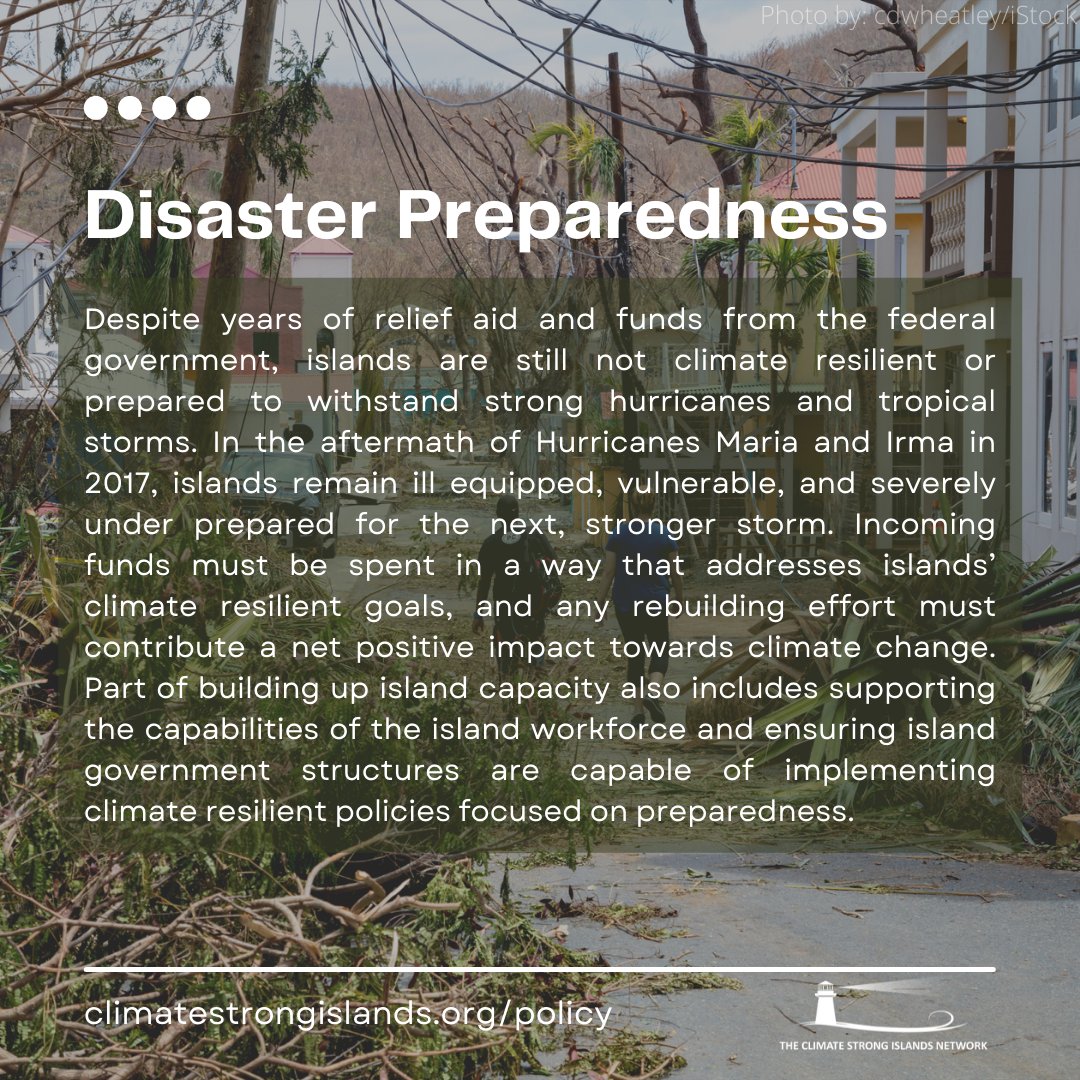 TheCSIN's tweet photo. To learn more about Disaster Preparedness and other Key Issue Areas in U.S. island communities, read the full National Policy Framework on our website https://t.co/Pj0KbS41rV
#CSIN #DisasterPreparedness #island #resilience https://t.co/RMhnIF18QI