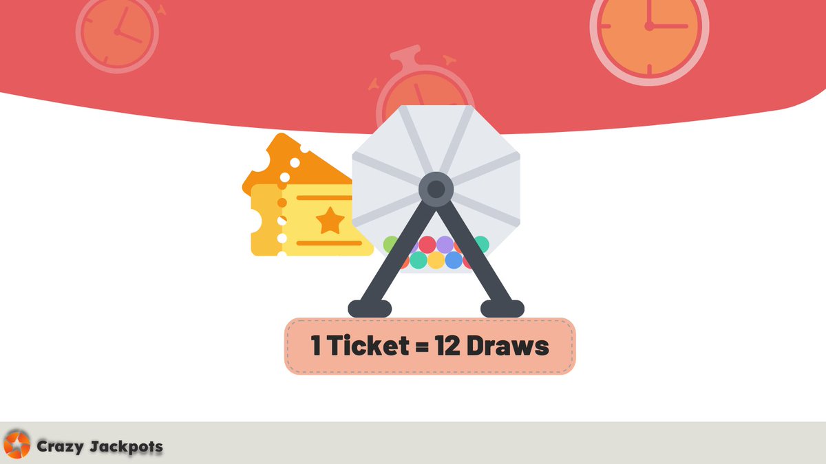 CrazyJackpots's tweet photo. One of the unique things about Crazy Jackpots is that each ticket is valid for 12 hours. Given that there's a draw every hour, that means your free ticket has 12 chances to win the $10,000 jackpot! https://t.co/b91NqVzuL7