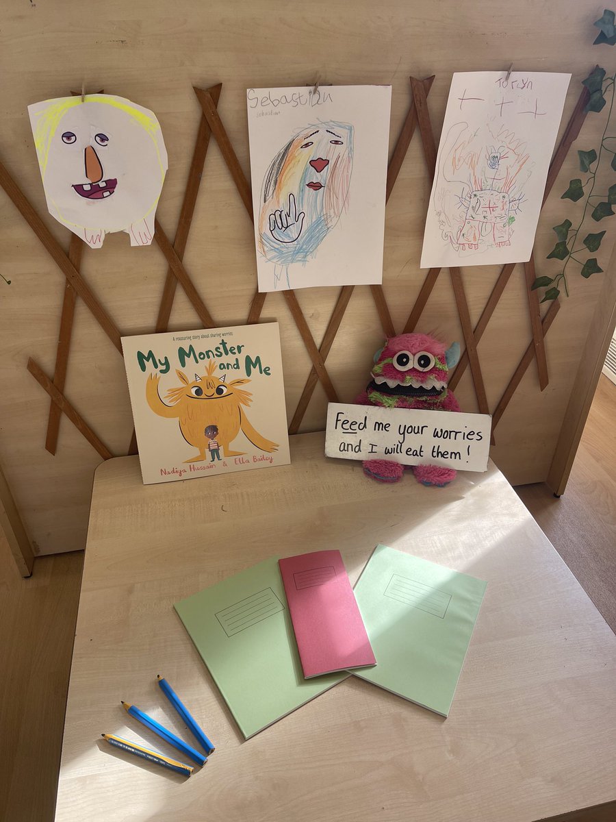 YRStGabriels's tweet photo. Thinking about our Literacy book My Monster and Me, the children have been sharing their worries with our worry monster using pictures and sentences. @StGabrielsCofE @RainbowEduMAT https://t.co/8d6RgusbVG