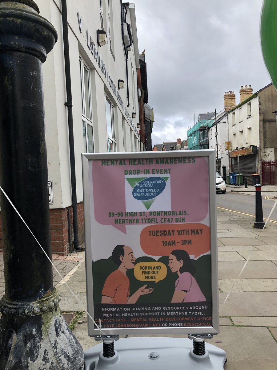 VAMTtweets's tweet photo. #MentalHealthAwarenessWeek Today is our Mental Health Awareness Drop-In event 10am - 3pm. Come on down and see us @ctmmind @citizenadvicemt @SamaritansCymru @GroundworkWales @groundworkcymru #MentalHealthMatters #MentalHealthAwareness https://t.co/wwj3xsz2ow