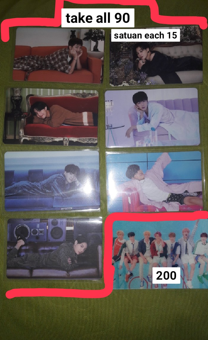 se0vac's tweet photo. [HELP RT❗❗]
WTS // WANT TO SELL PHOTOCARD BTS 
📍dom semarang
📌condi dm aja
📌all good condi
📌bisa oren 

t. photocard bts ina minyoongi suga taehyung jimin namjoon seokjin jhope jungkook https://t.co/QGl7hEqSPJ