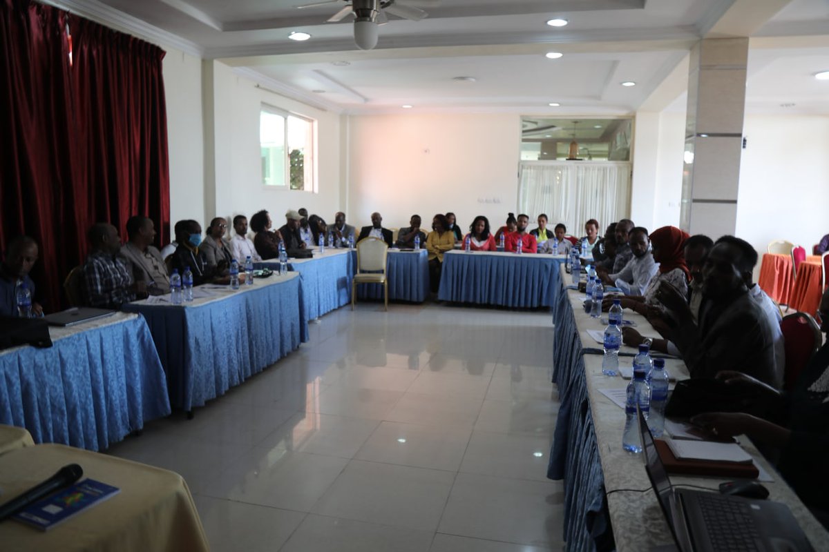 happening now #
The Ministry of Peace is in discussions with the Ministry of Peace Volunteer Coordinators and regional representatives on the activities of the National Volunteerism Service Program over the past nine months. #MPO   #Ethiopia