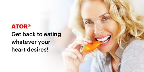 DINP_UK's tweet photo. Think how nice it would be to be able to chew your favourite foods again... 💭 With ATOR® it will be possible! DINP UK gives you a beautiful and functional smile.
.
. 
.
.
.
#dinpuk #dentalimplants #oralhealth #dentist #FixedProsthesis https://t.co/CZEdippKHD