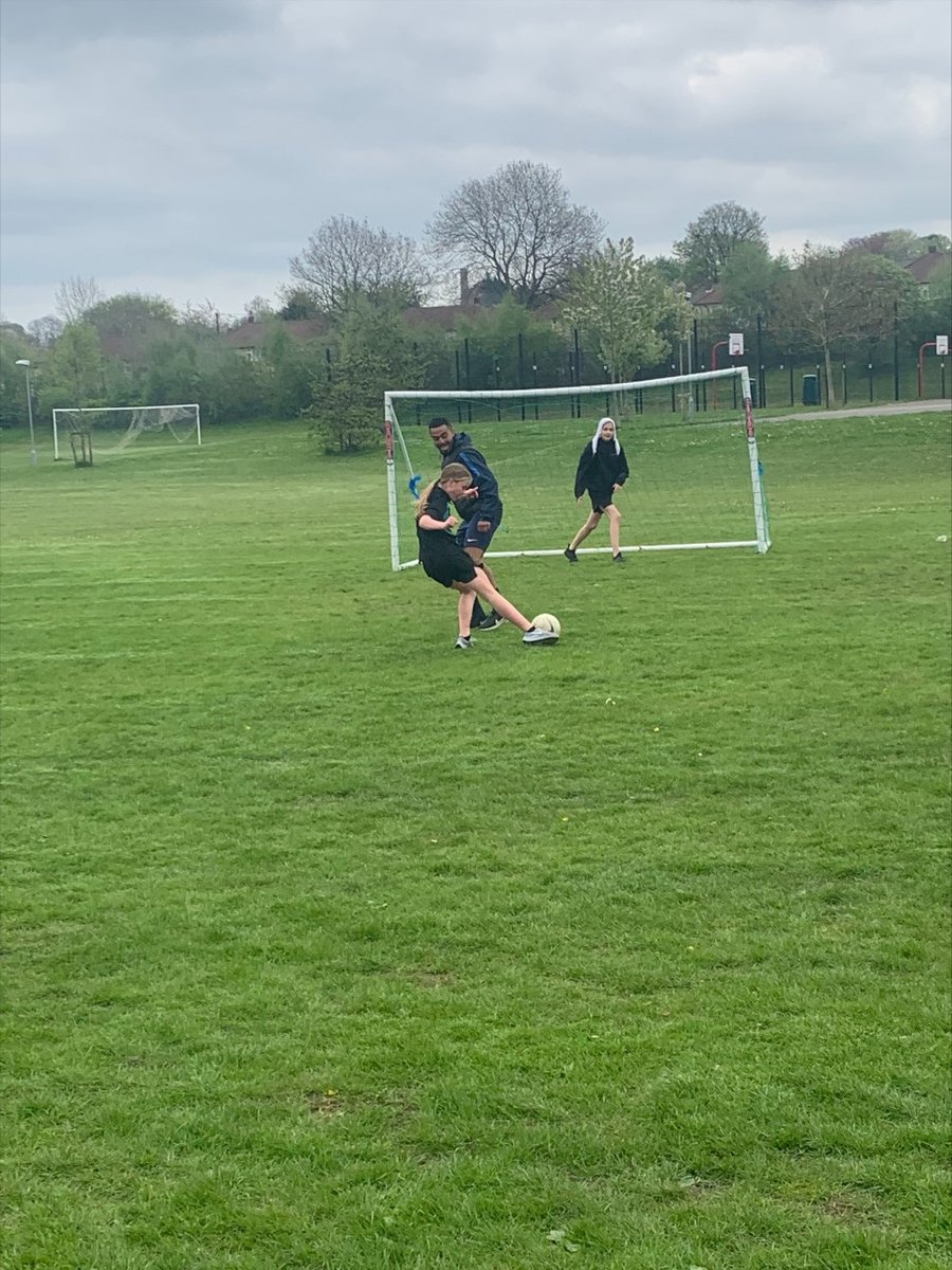 Our Year 7 Leeds United academy player taking on Mr Downing in girls’ football training!

We are very proud of Lottie for all her sporting achievements this year.