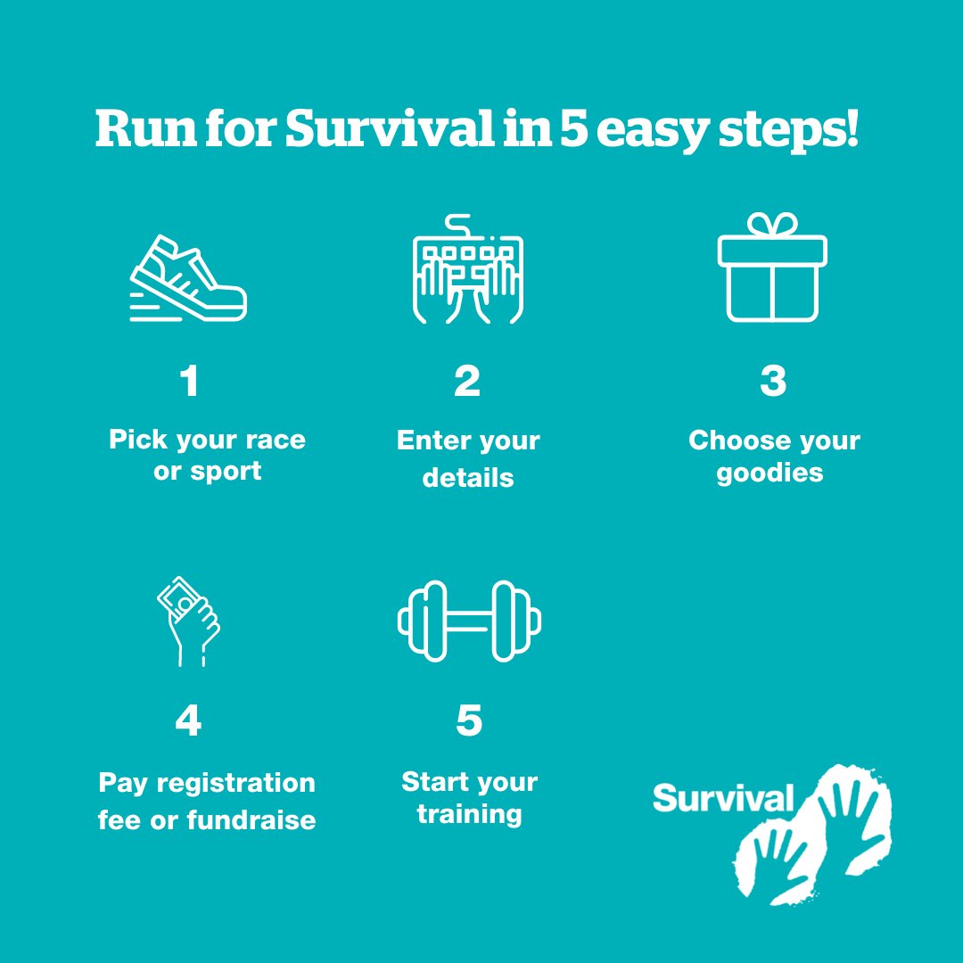 Survival's tweet photo. May 27 - 29, join the global virtual Run for Survival &amp; stand in solidarity with the millions of Indigenous ppl worldwide in the fight for their rights 🏃‍♀️ Come together with supporters &amp; Indigenous partners all over the world.

Join now 👉 https://t.co/WWFZanGVwN
#RunForSurvival https://t.co/IPHR7HmGLW