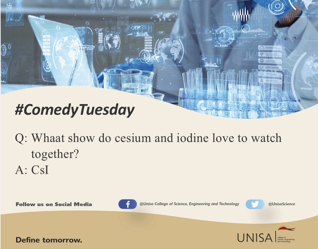 UnisaCSET's tweet photo. #ComedyTuesday #JustForLaughs #CSET #UNISA https://t.co/LJfAtGREO7