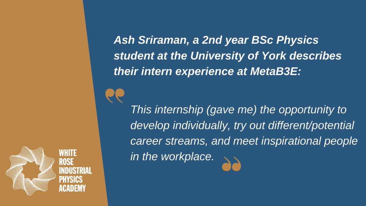 White Rose Industrial Physics Academy tweet media