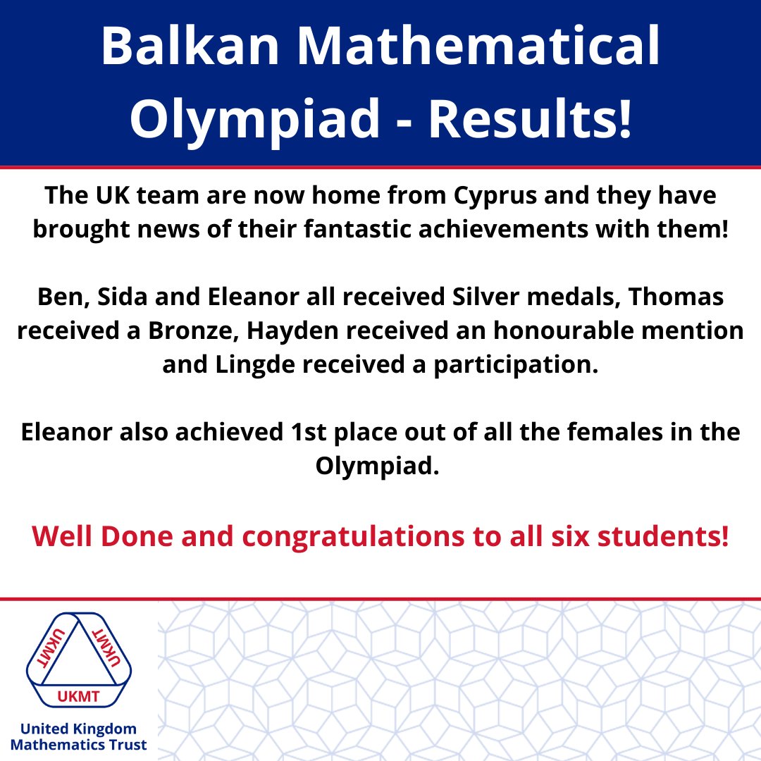 UK Mathematics Trust (UKMathsTrust) / Twitter