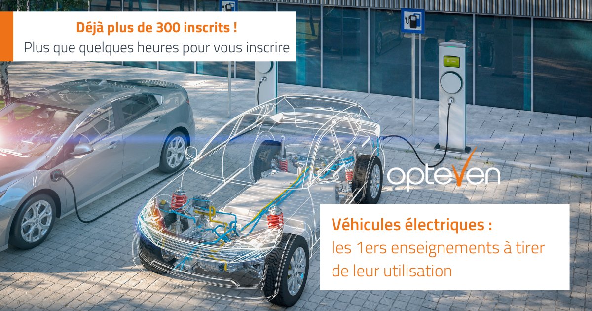 [⏱️ TIC-TAC TIC-TAC ] Vite, vite, plus que quelques heures pour vous inscrire !
➡️ Notre 2ème webinaire sur les #véhicules #électriques a lieu demain

🗓️ Mercredi 11 mai
⏲️ 11h à 12h

🔶 Déjà plus de 300 inscrits, réservez vite votre place 👇
 bit.ly/3ymWQy2