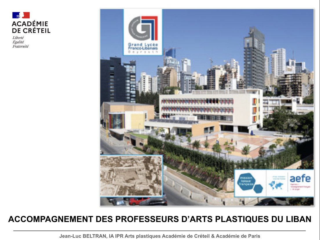 Les professeurs d’#Artsplastiques du Liban en #formation avec Jean-Luc Beltran #IAIPR <a href="/AcCreteil/">Académie de Créteil</a> <a href="/Academie_Paris/">Académie de Paris</a> ▶️arp.ac-creteil.fr/spip.php?artic… <a href="/aefeinfo/">AEFE</a> <a href="/mlfmonde/">Réseau mlfmonde</a> @igartsplastique <a href="/Ig_EAC_PhGalais/">GALAIS philippe</a> @eduscol_AP