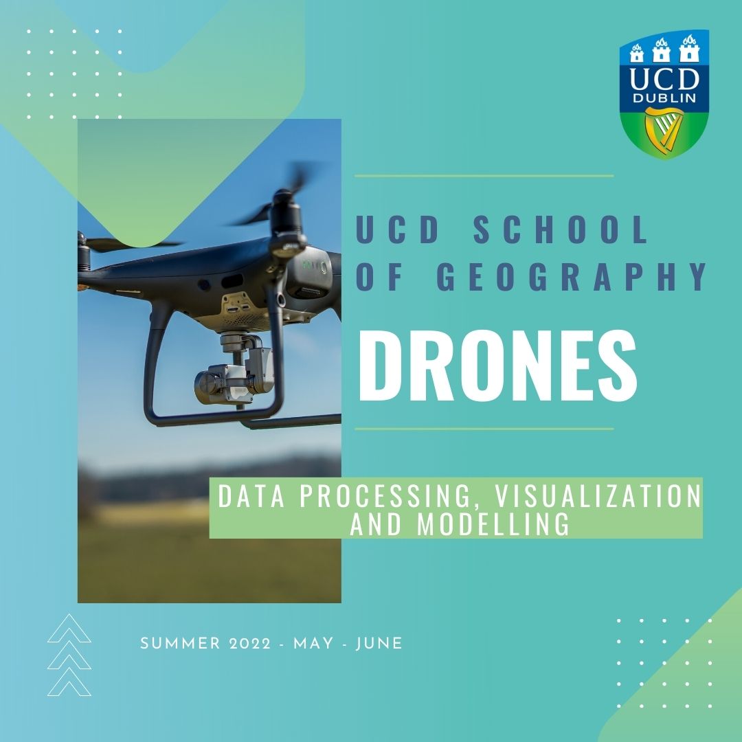 UCD_Geography's tweet photo. 🚨We're delighted to announce that our drone short course is back up and running this summer! There are several dates available for this two-day course; more information is available on our website: https://t.co/RfoVzIcAe1

Please share with anyone who might be interested! https://t.co/6BkTFGrxwM
