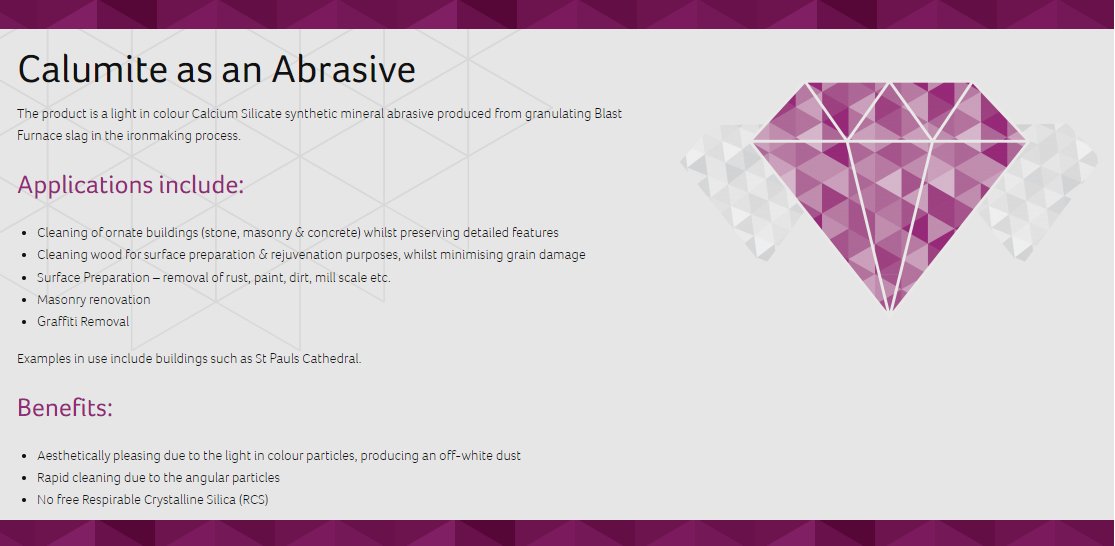 CalumiteLtd's tweet photo. Did you know #Calumite can be used as an #Abrasive?
Read more via our website: https://t.co/w6IfxcC7VJ https://t.co/ePvEHuEpQ9