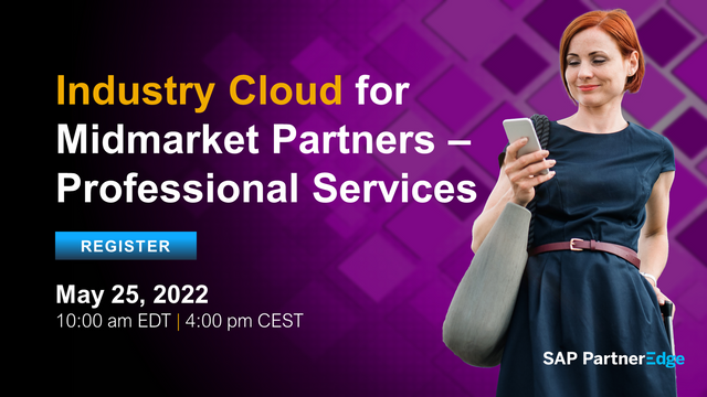 sbuisel's tweet photo. Attention Resell #SAPPartners: Find out what's happening in the professional services industry. Hear about SAP’s view of the dynamics in the industry, SAP’s strategy &amp; solution portfolio, future roadmap, and the importance of industry cloud. Register 📲 https://t.co/QIYumz1Bo3 https://t.co/3ymJxpNL2K