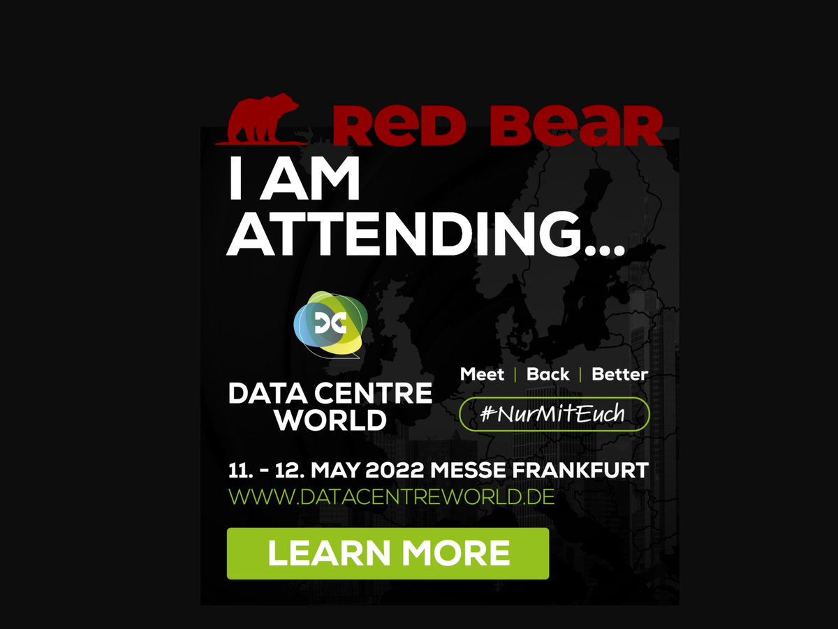 TheRedBearTech's tweet photo. We're ready and set to go! Between the 11th and 12th of May 2022, our red bears Bertram Venema and Timo Mustakallio will attend Data Centre World at Messe Frankfurt. 
Who's coming?
#RedBearTech #ICTServices #DataManagement #Tech #Technology #DataCentreWorldFrankfurt #NurMitEuch https://t.co/QFx3jcm4Wh