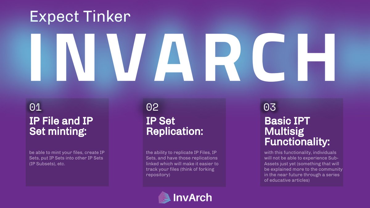 rasandinv's tweet photo. Earlier everyone could get acquainted with Tinker in practice. But I already missed it, so I'm looking forward to doing it again. Stay up to date with the @InvArchNetwork Eduseries
 
#InvArch #Polkadot #Web3 #Blockchain #NFTs  #DAOs #IP https://t.co/aWe4XjrSqu