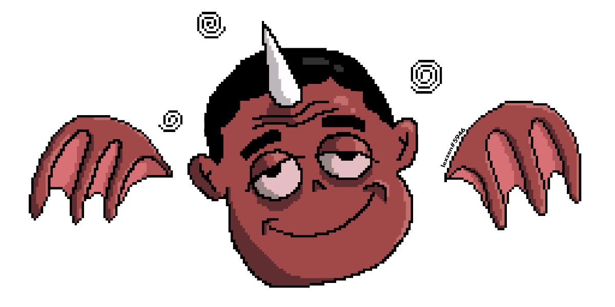 lexzens's tweet photo. 😈 A DRUNK FLYING DEMON WAS SPOTTED ARRIVING AT A PARTY 😈
Pixel Art: Flying Drunk Scott 👹
@HellofaPartyNFT @MaggzzyyNFT #DEMONFOLLOWDEMON https://t.co/YacTq3TlRA