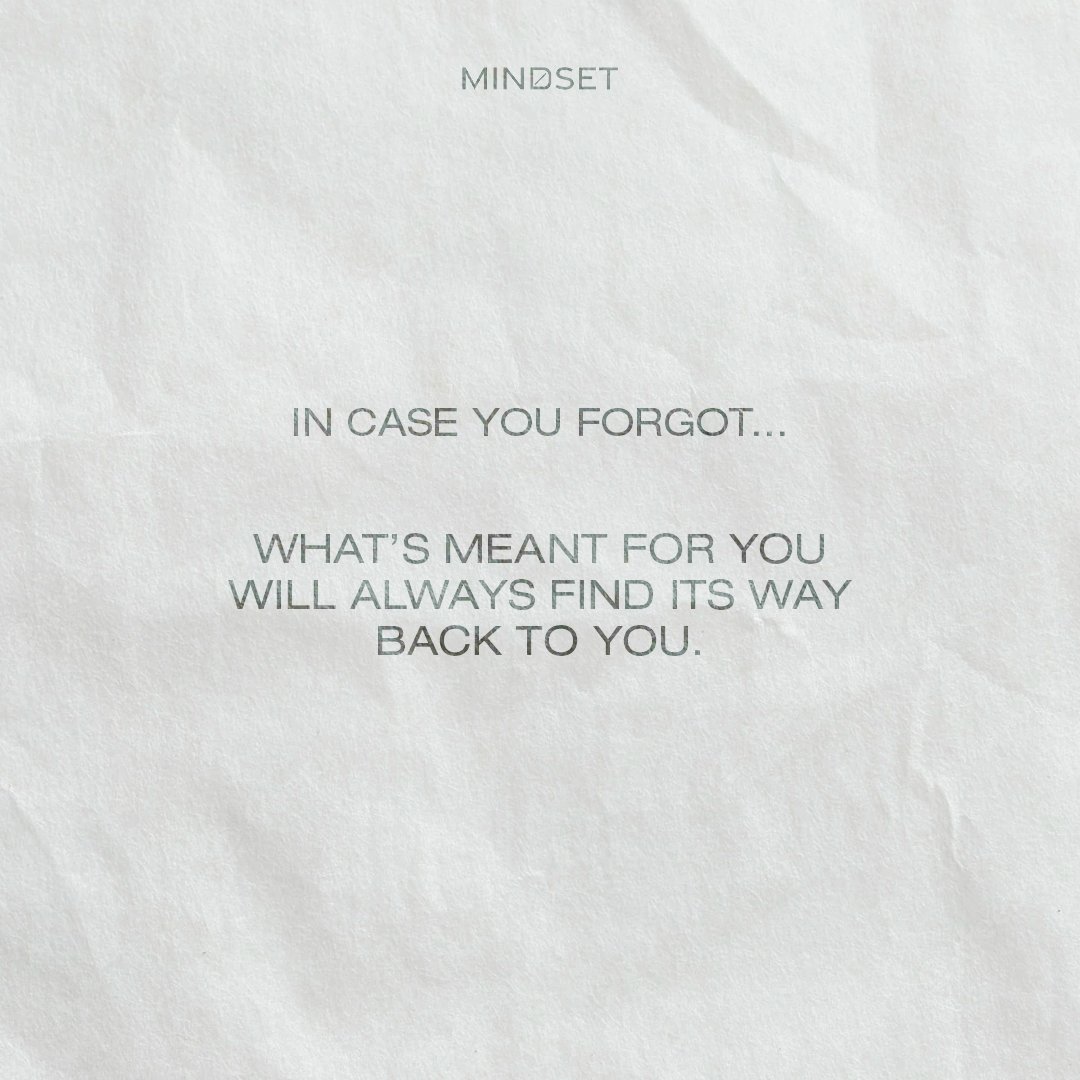 If it’s meant to be, it will happen. Share this with someone that needs to hear this 😊

#positivevibes #positivequotes #mindfulness #mindset #quotes #mentalhealth #motivation
