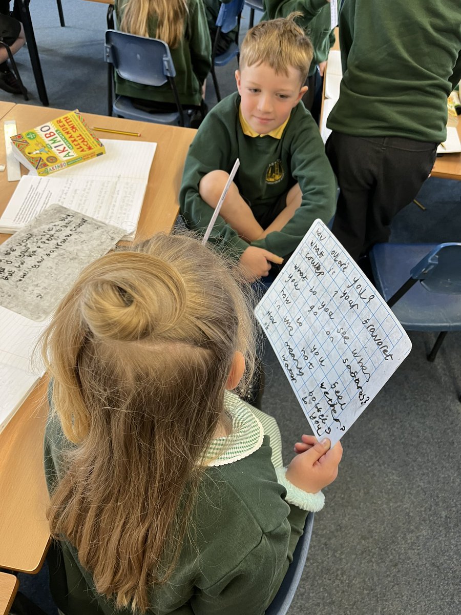 allsaintsfed's tweet photo. Today in 3J, we are pretending to be Akimbo and hot seating 🔥 We have learnt to ask open-ended questions to get a more detailed answer! https://t.co/Ot9jdzX6RK