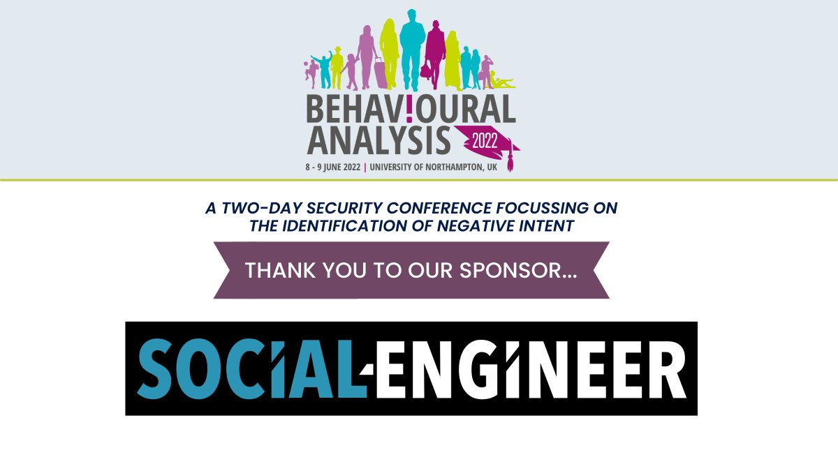 BehAnalysis2025's tweet photo. We are delighted to welcome @SocEngineerInc as a Supporting Organisation and thank CEO Christopher Hadnagy and Director of Education, @abbiejmarono , for their input.
.
https://t.co/Psr7xnamBb.
@humanhacker
#thankyou #socialengineer #behaviouralanalysis2022 https://t.co/QjBGJYXn0L