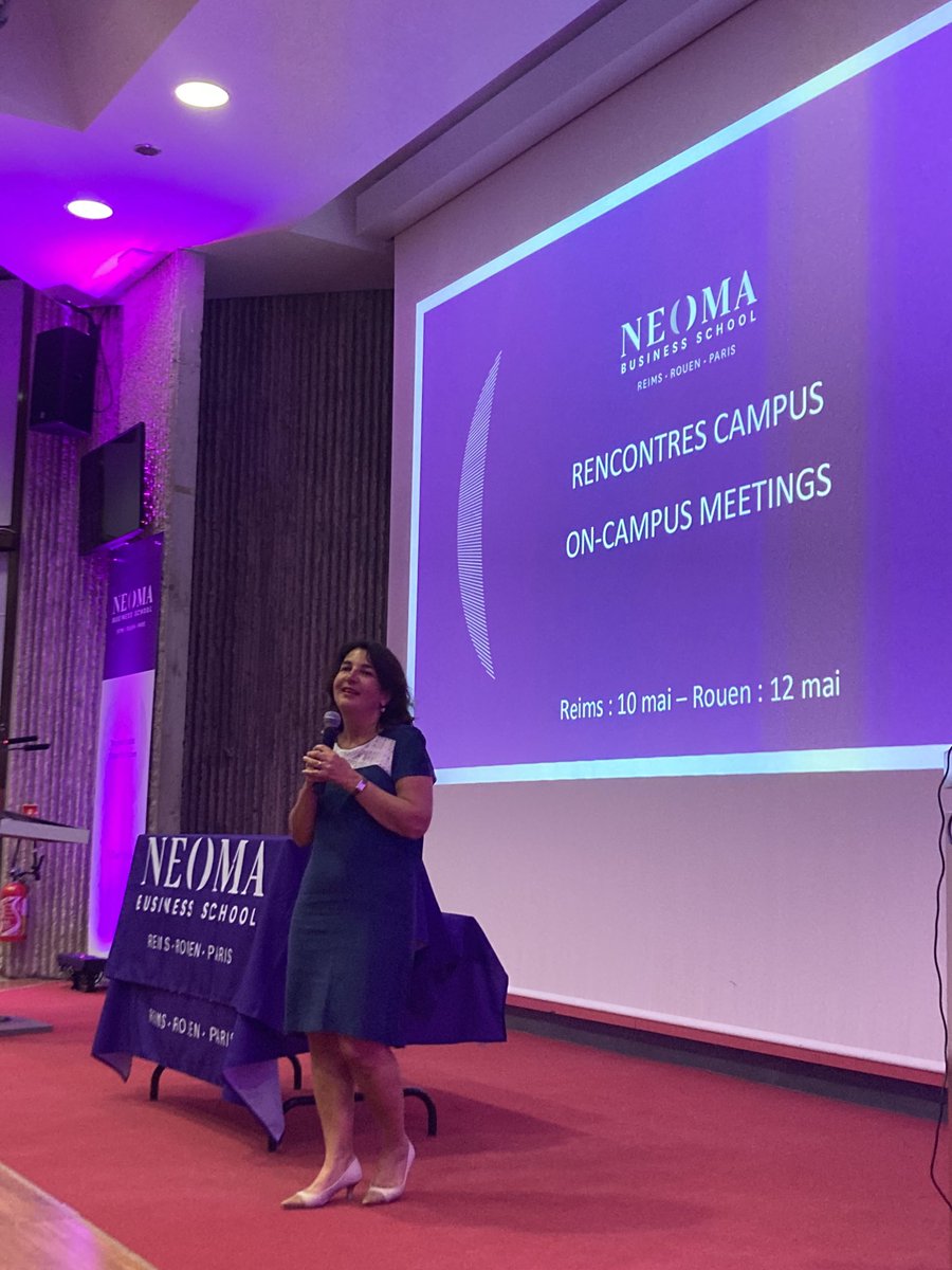 ⁦<a href="/delphmanceau/">Delphine Manceau</a>⁩ partage les grandes actus de notre École avec le staff de ⁦<a href="/NEOMAbs/">NEOMA Business School</a>⁩ ! Après plusieurs rencontres internes on line, quel plaisir de se retrouver en vrai 😊💜😎