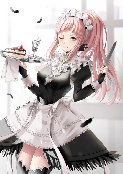 🍰🥤🤍 Maid Day ~ 
#メイドの日 #FireEmblem #ファイアーエムブレム 