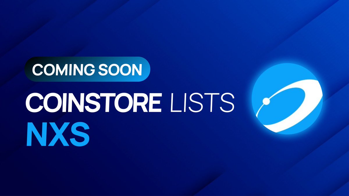 🚀COMING SOON🚀

#Coinstore is listing $NXS <a href="/NexusOfficial/">Nexus</a> 

Check out their social media below to find our more!👇

🌐nexus.io
💬t.me/NexusOfficial

#crypto #exchanges  #NXS