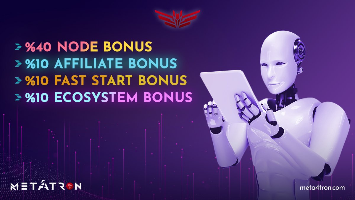 Meta4tron's tweet photo. #Bonuses have been updated📣
You will earn more with #Meta4tron 💰
Our priority is for everyone to win.
A new era begins with Meta4tron... https://t.co/TmxfJUNs87