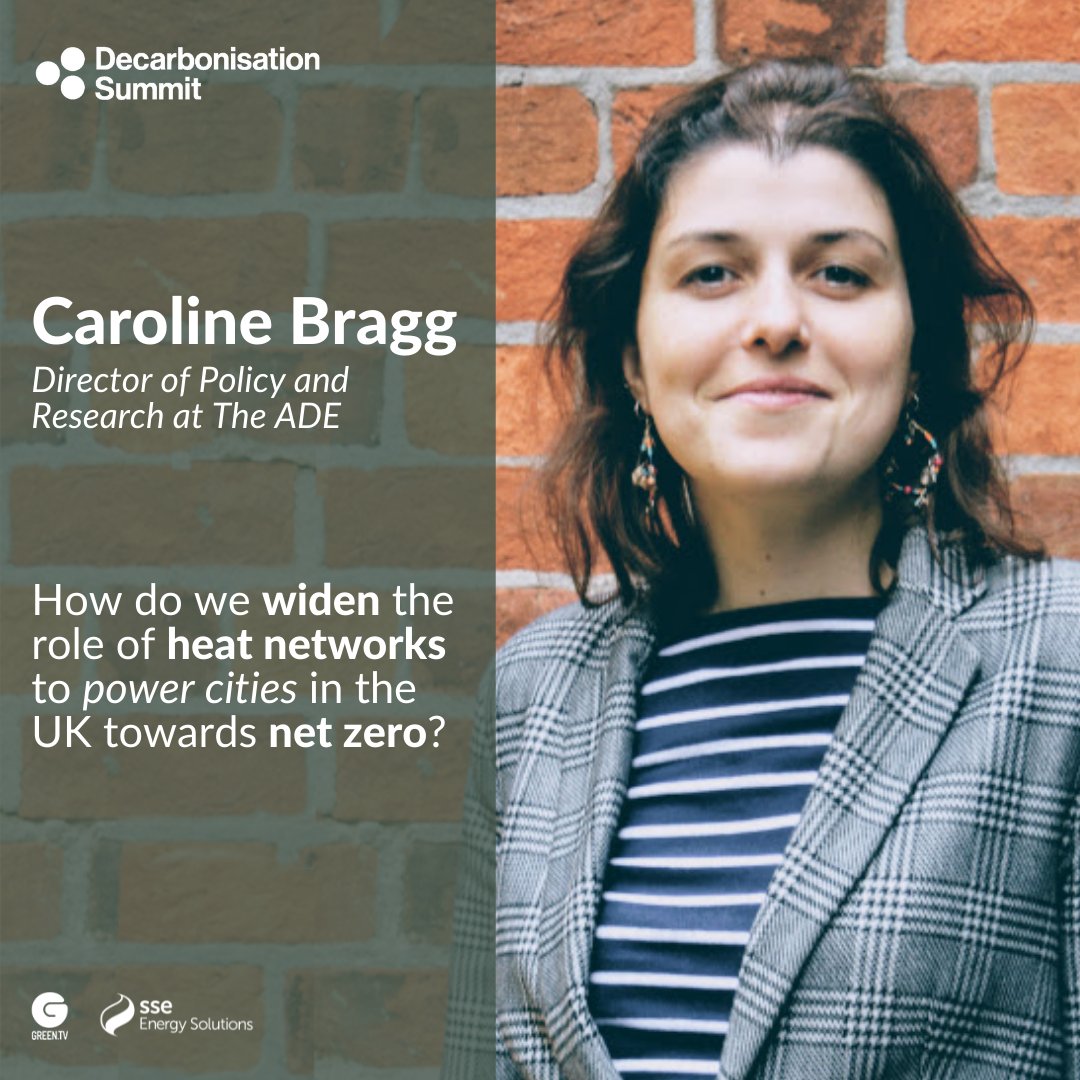 DecarbSummit's tweet photo. Caroline Bragg is the Director of Policy and Research at @theADEuk, which means she works closely with #policy makers to promote the #sustainable development of the decentralised #energy sector in the #UK. 

#decarbonisation #climate #emissions #technology #heatnetworks https://t.co/P7r5RGiViA