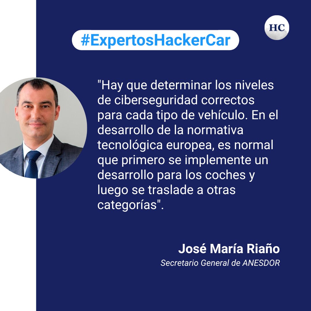 HACKER_CAR's tweet photo. 🎙️🚨 #ExpertosHackerCar · ¿Debería la normativa UNECE/R155 ampliarse a otros vehículos? Esto opina José María Riaño, secretario general de @ANESDOR, que también nos habla del futuro del sector de las dos ruedas en España.
▶️Entrevista: https://t.co/GjKE182GM2
#HCTalks #MOTOS https://t.co/q8qSaTL4u0