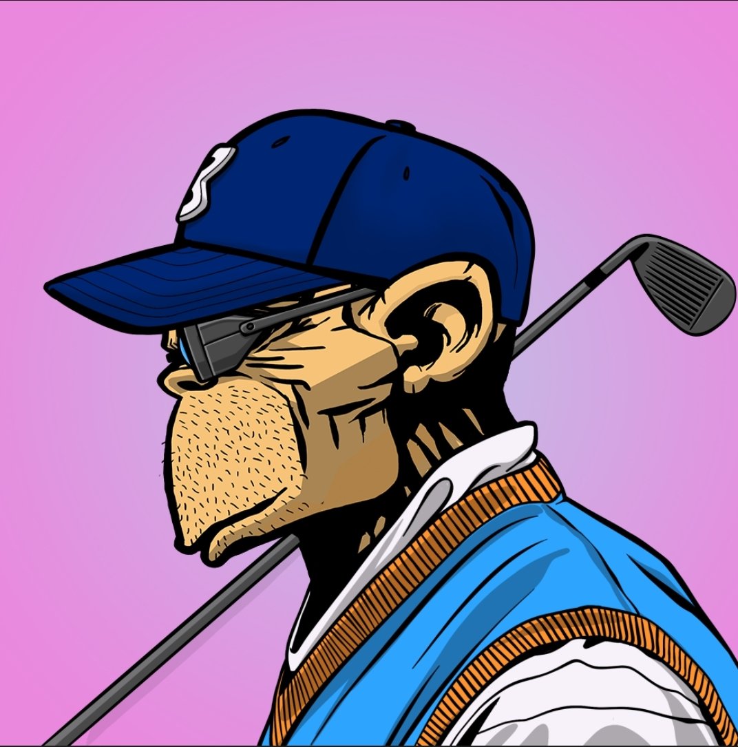 Any Golfer here? Even the <a href="/BadApeNFT/">BADAPE NFT Official</a> is ready for the PGA! #02514 #02506
