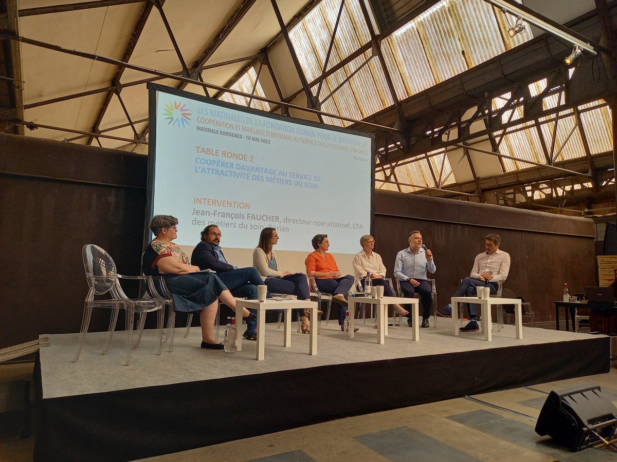 Ce mardi, regards croisés sur la coordination des parcours de vie, l'attrativité des métiers de l'autonomie et l'inclusion des patients chroniques à la Matinale de la Fondation Korian. Merci à tous pour ces belles énergies au service des plus fragiles !