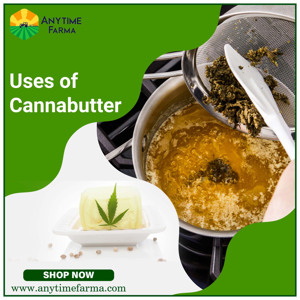 AnytimeFarma's tweet photo. There are a number of health benefits associated with CBD and cannabutter.
https://t.co/XZRKQLXLvx
#Hemp #CBD #cbdproducts #cbdhealth #alternativehealth #alternativehealthcare #anytimefarma https://t.co/TrmvdWO7zN
