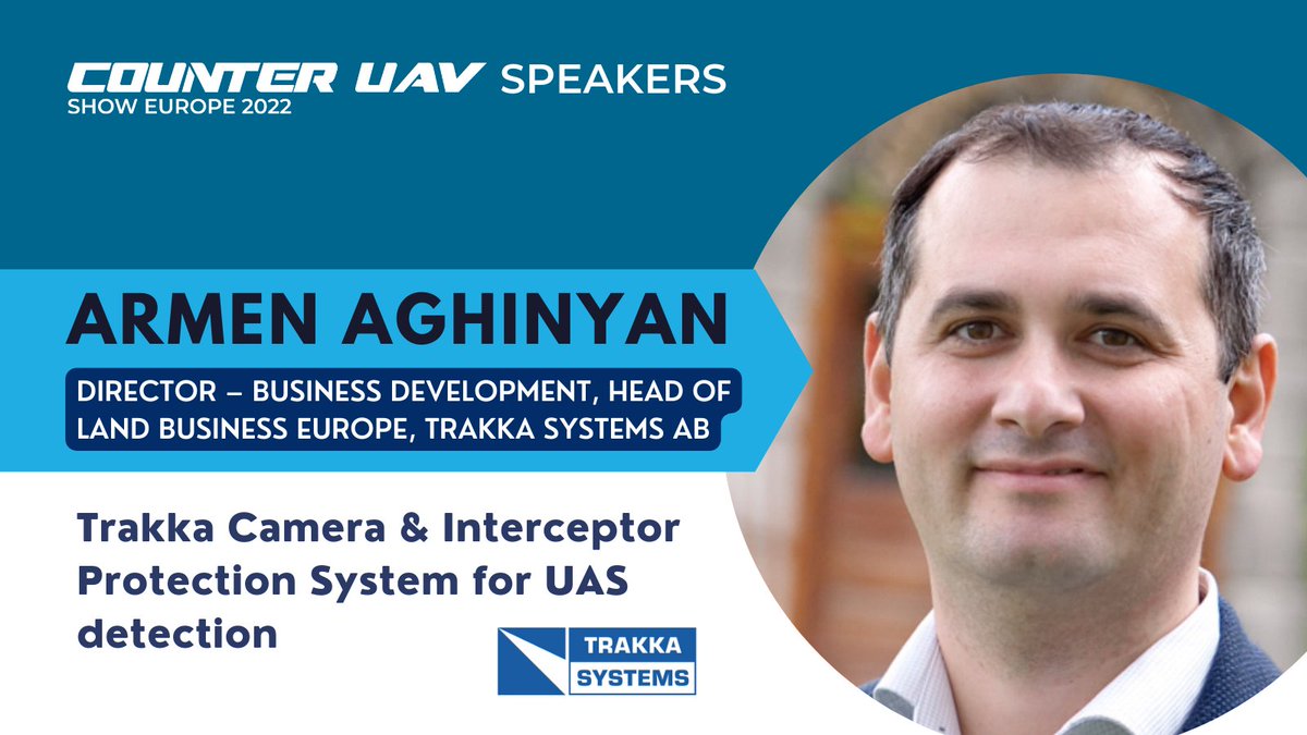 CUAV_Show_EU's tweet photo. Many thanks to Armen Aghinyan from @TrakkaSystems for coming to the #CUAVshowEU and sharing the presentation on Trakka Camera & Interceptor Protection System for #UASD detection
Register ➡️ https://t.co/tgK0AAaRwJ
🗓 Save the date May 18-19, 2022, Šibenik, Croatia https://t.co/yEB8Z6xOKy
