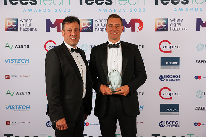 Tees_Business's tweet image. Champion!

Rockliffe Construction Services (@coresoftsystems) won the Innovation award at the #TeesTechAwards

Founder and director Paul Bass received the award from Will Clark of category sponsors @Mercia_PLC